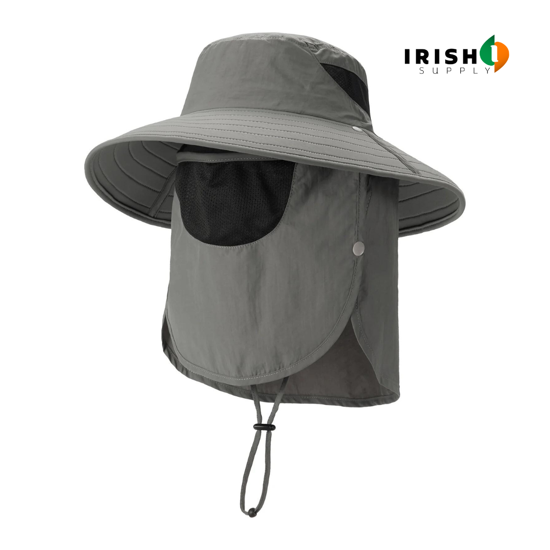 Irish Supply, SUNGUARD, Fishing and Hiking Hat with Neck Flap