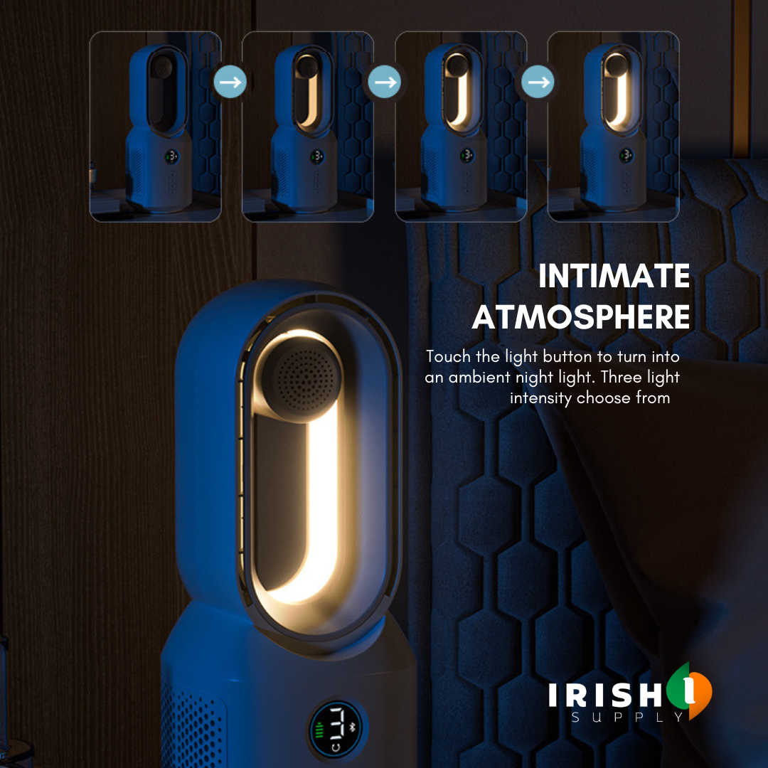 Irish Supply, VENTOR, Multifunctional Bladeless Fan