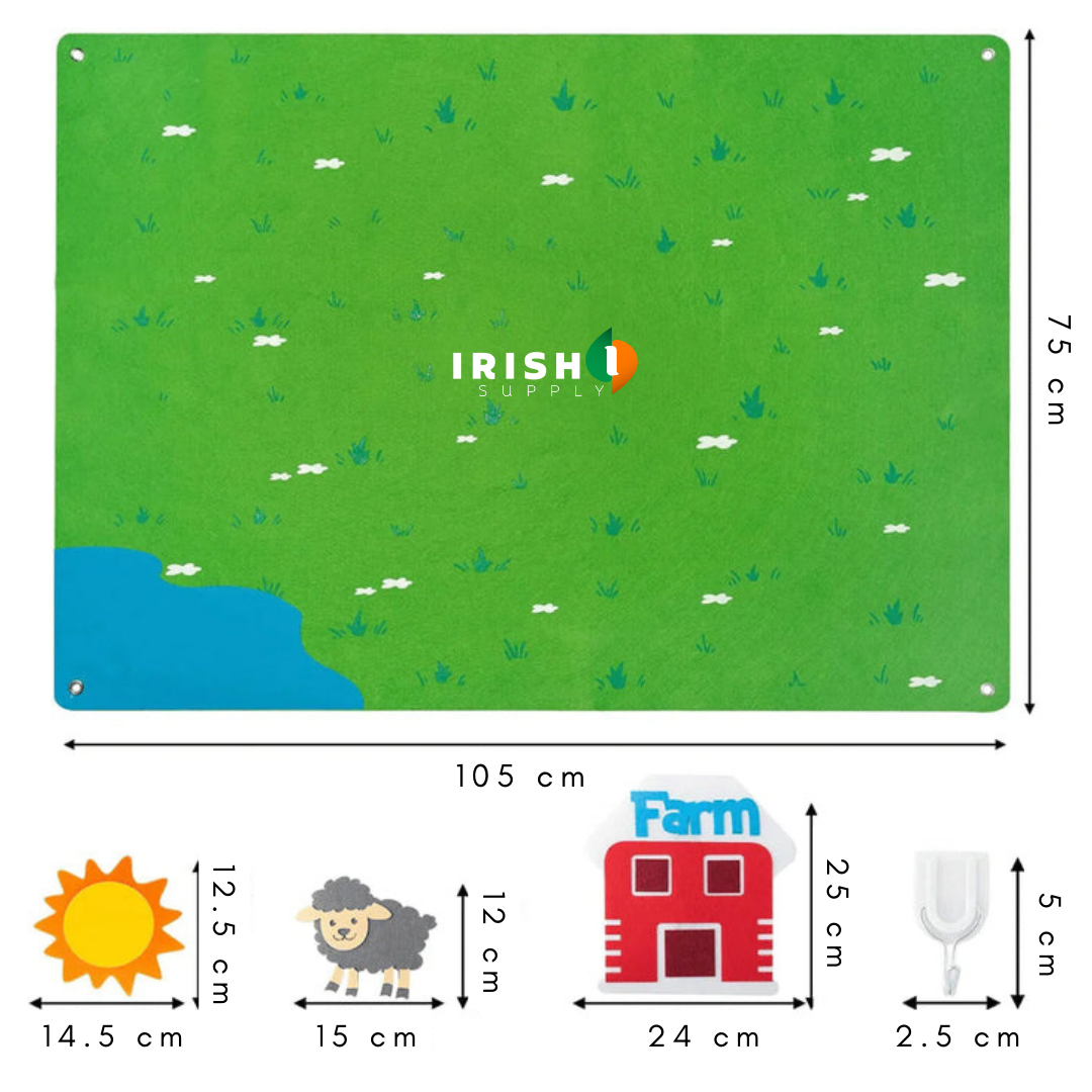 Irish Supply, FELTALES, Interactive Educational Felt Board for Storytelling Adventures