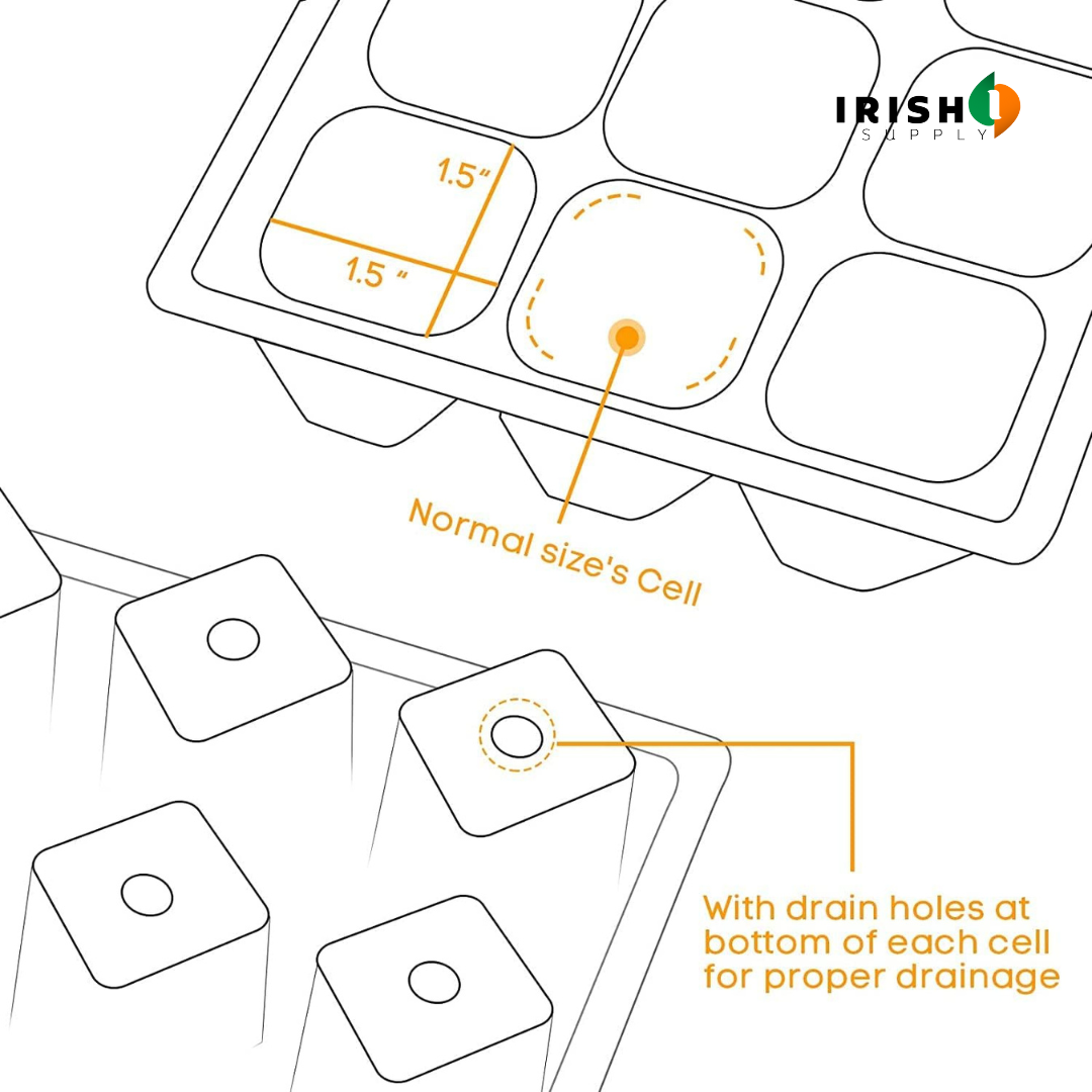 Irish Supply, SPROUTEASE Seed Starter Kit with Humidity Dome