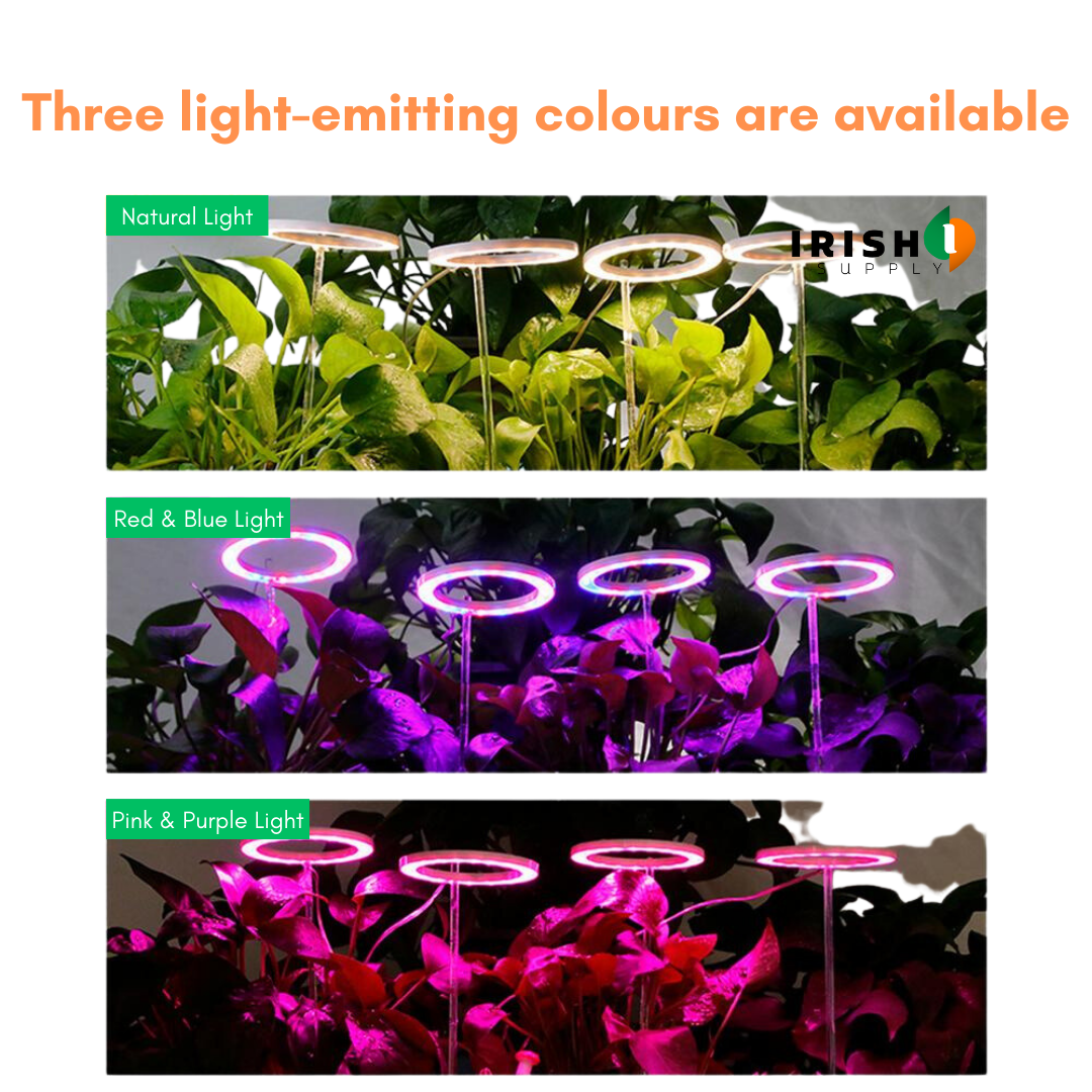 Irish Supply, GROWHALO Ring Grow Lights for Indoor Plants