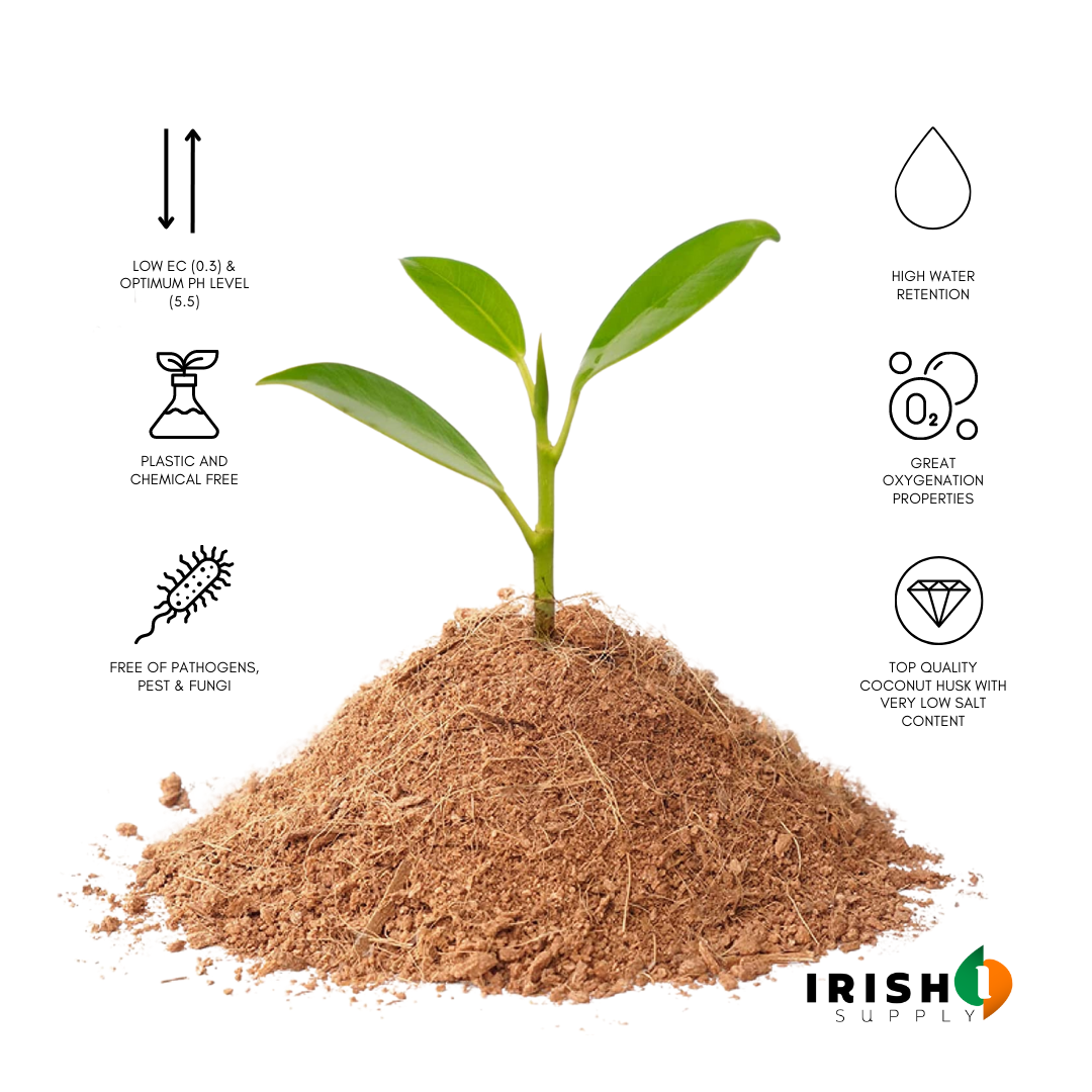 Irish Supply, COCOPEAT Coir Pellet Soil 100g