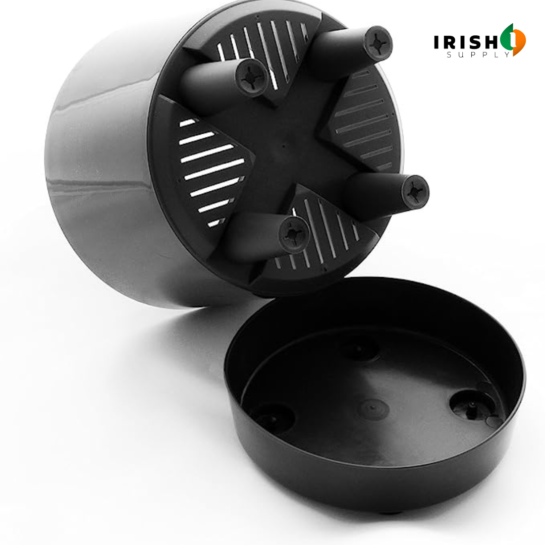Irish Supply, RESERVIO Deep Reservoir Modern Round Planter