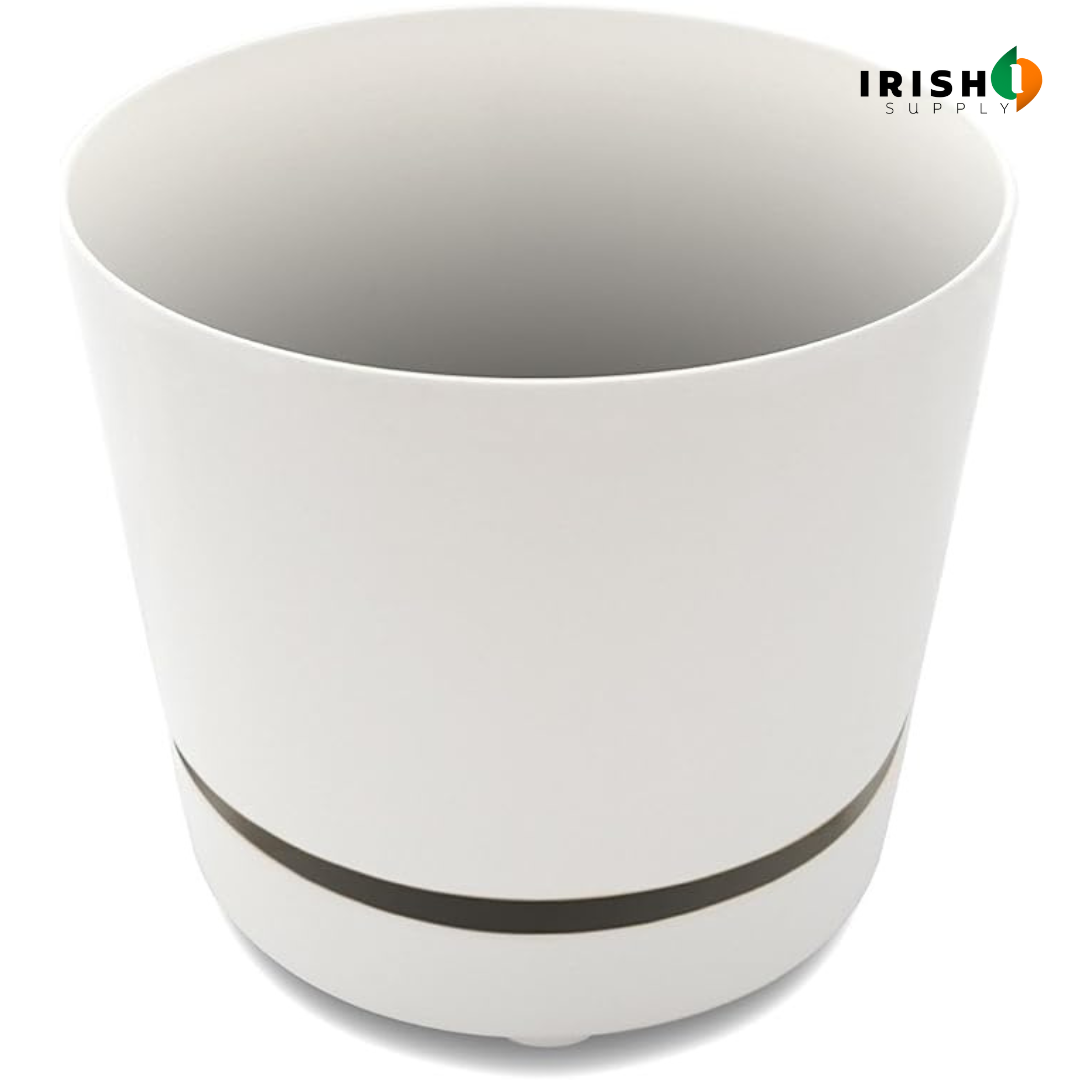 Irish Supply, RESERVIO Deep Reservoir Modern Round Planter