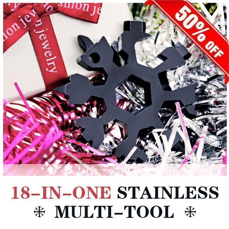 Irish Supply, LYFESAVER 18-IN-1 STAINLESS STEEL SNOWFLAKES STANDARD MULTI-TOOL