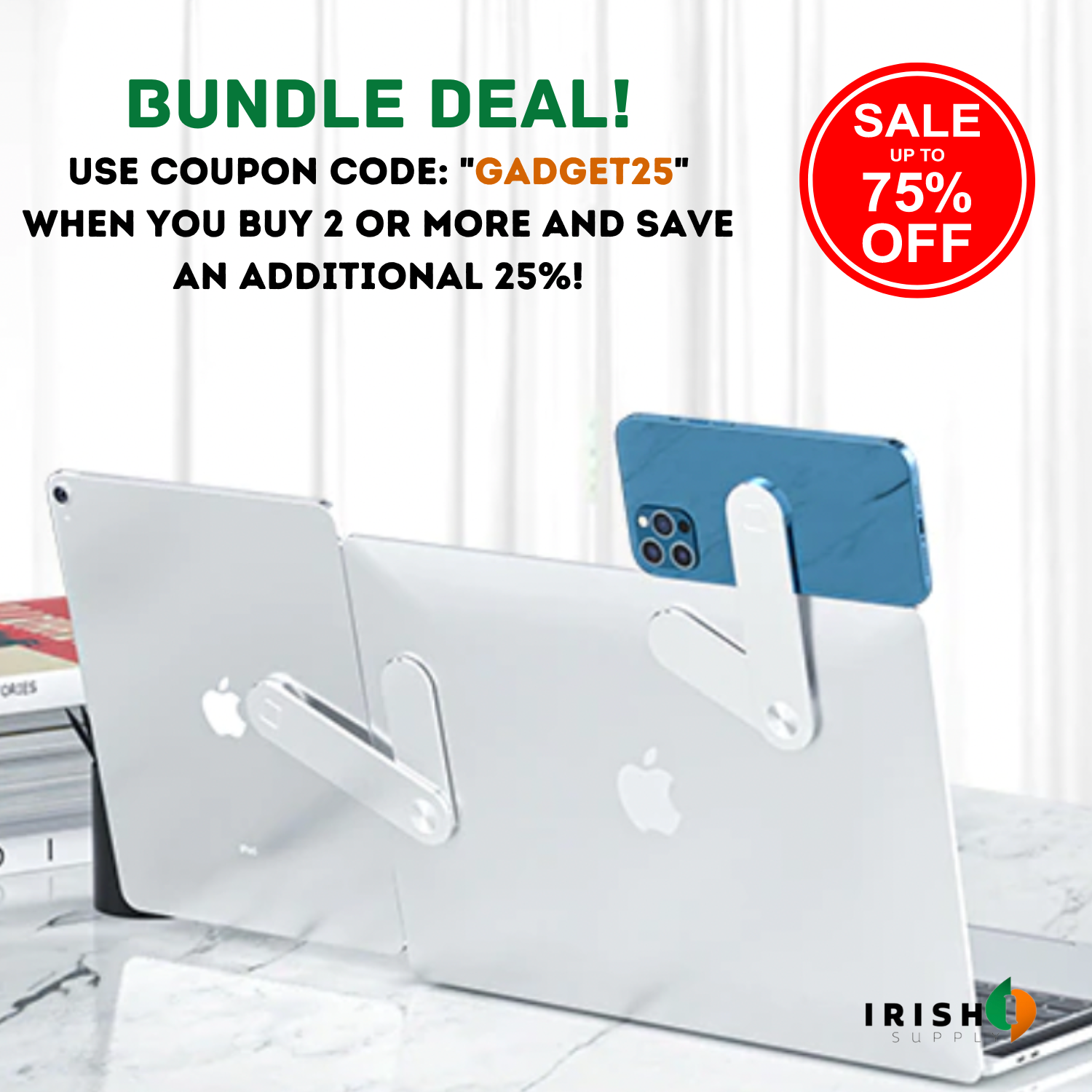 Irish Supply, MOBILE LIFT Laptop Phone Holder