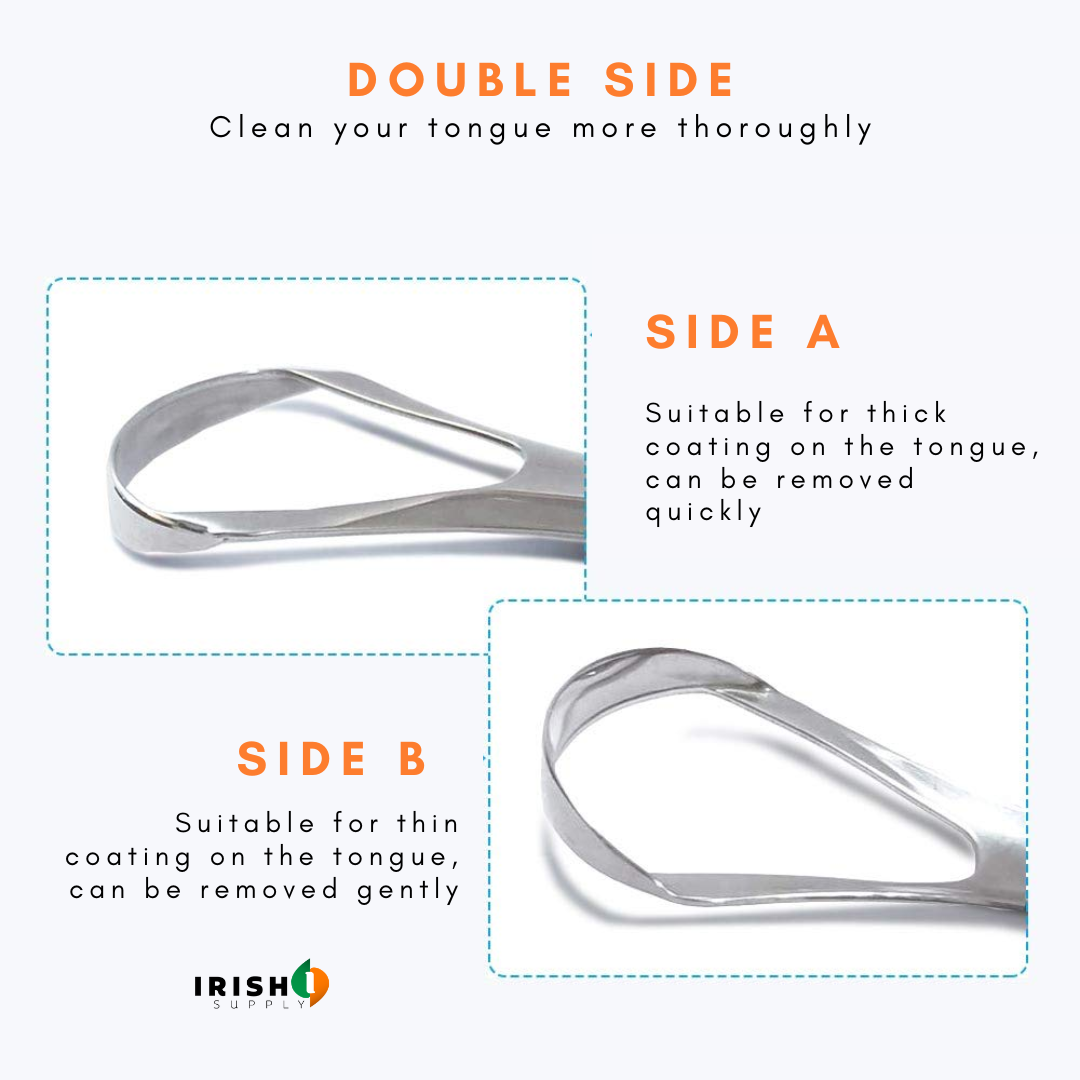 Irish Supply, SCRAPEPRO Tongue Scraper Cleaner for Adults