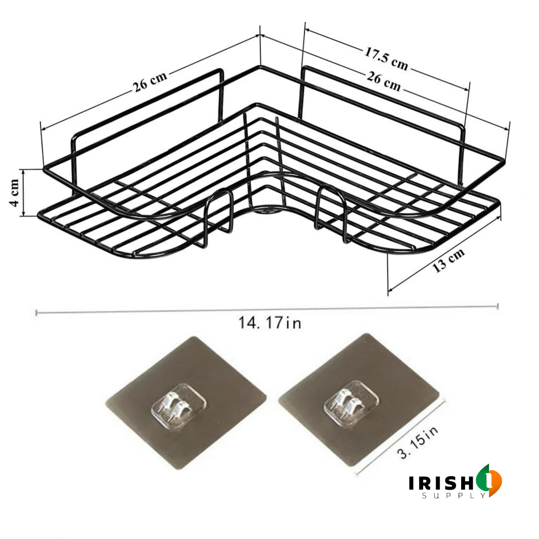 Irish Supply, STICKSHELF, Premium Drill Free Shower Shelf