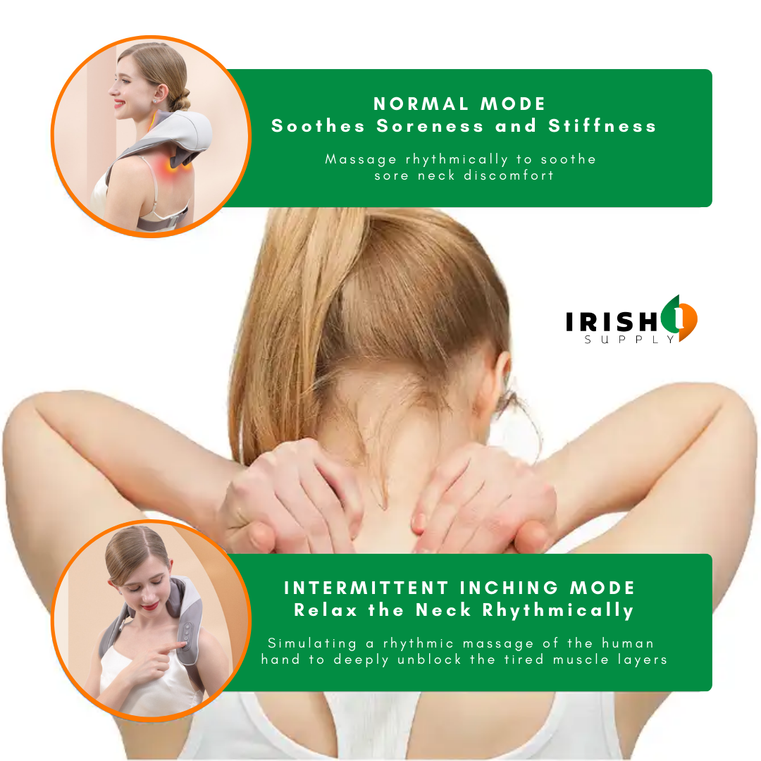 Irish Supply, THERMASAGE, Heat-Kneading Massage for Neck Wellness