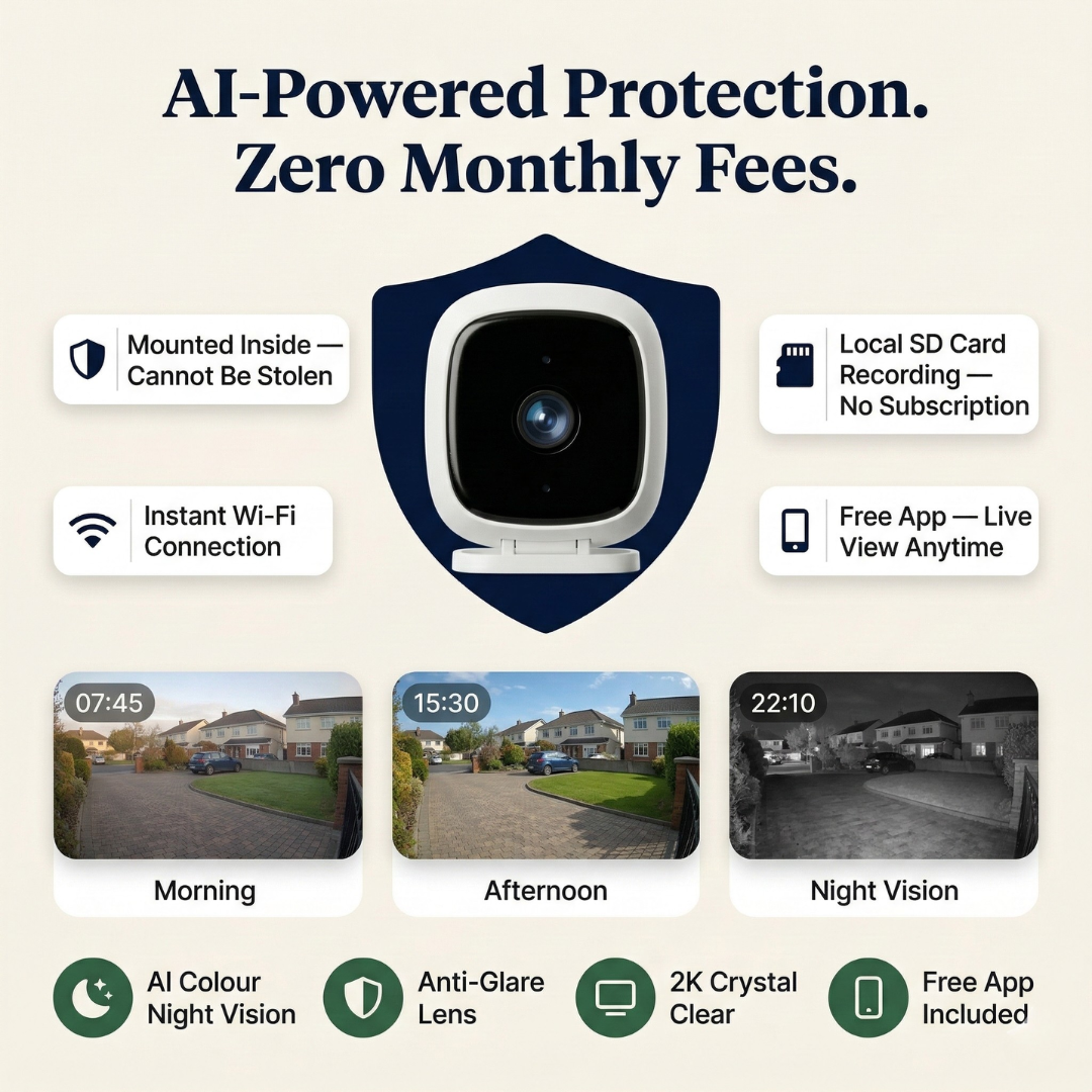SAFESIGHT Smart AI Window Security Camera