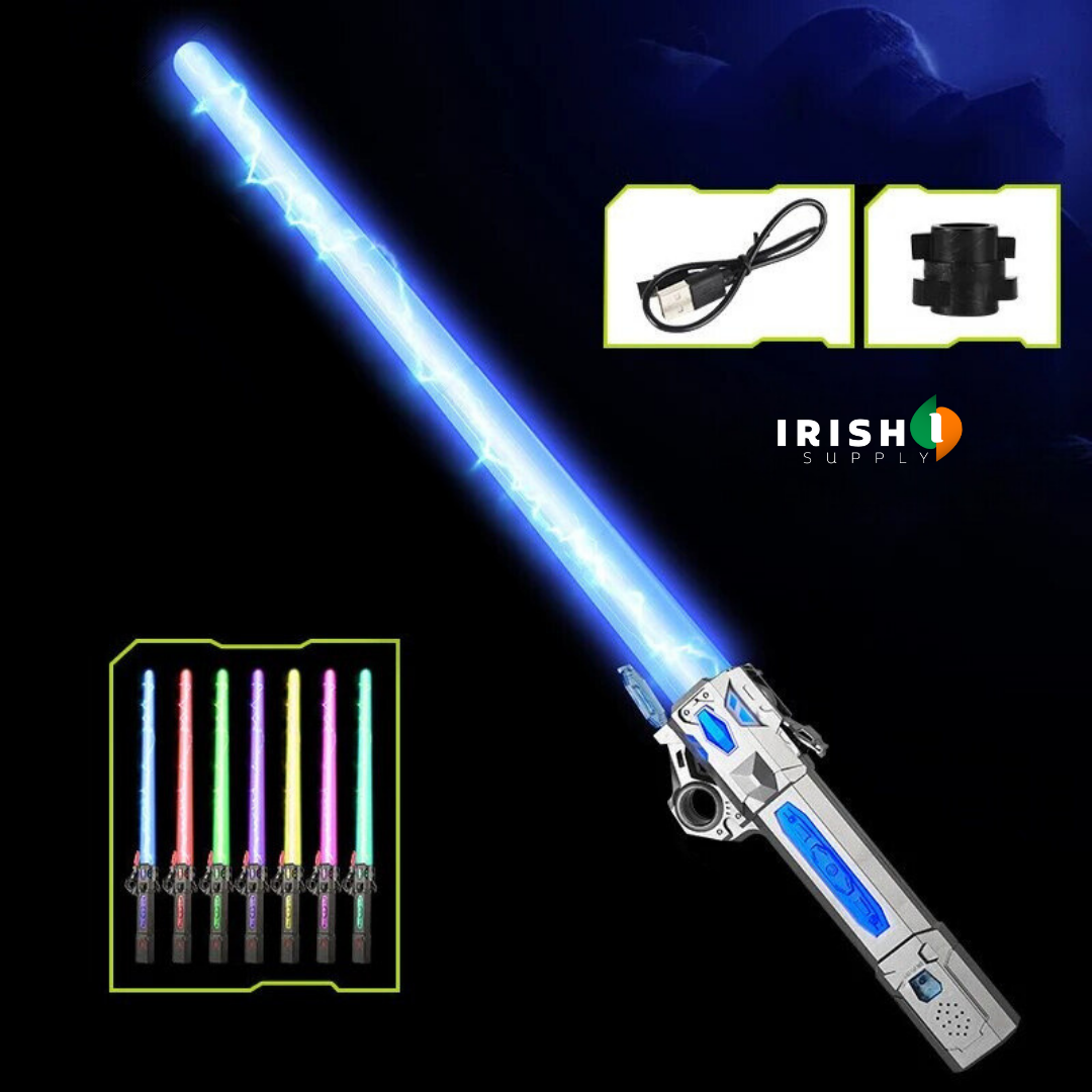 Irish Supply, RADIANTBLADE, Interactive Retractable Lightsaber, with 7 Hues of Glory
