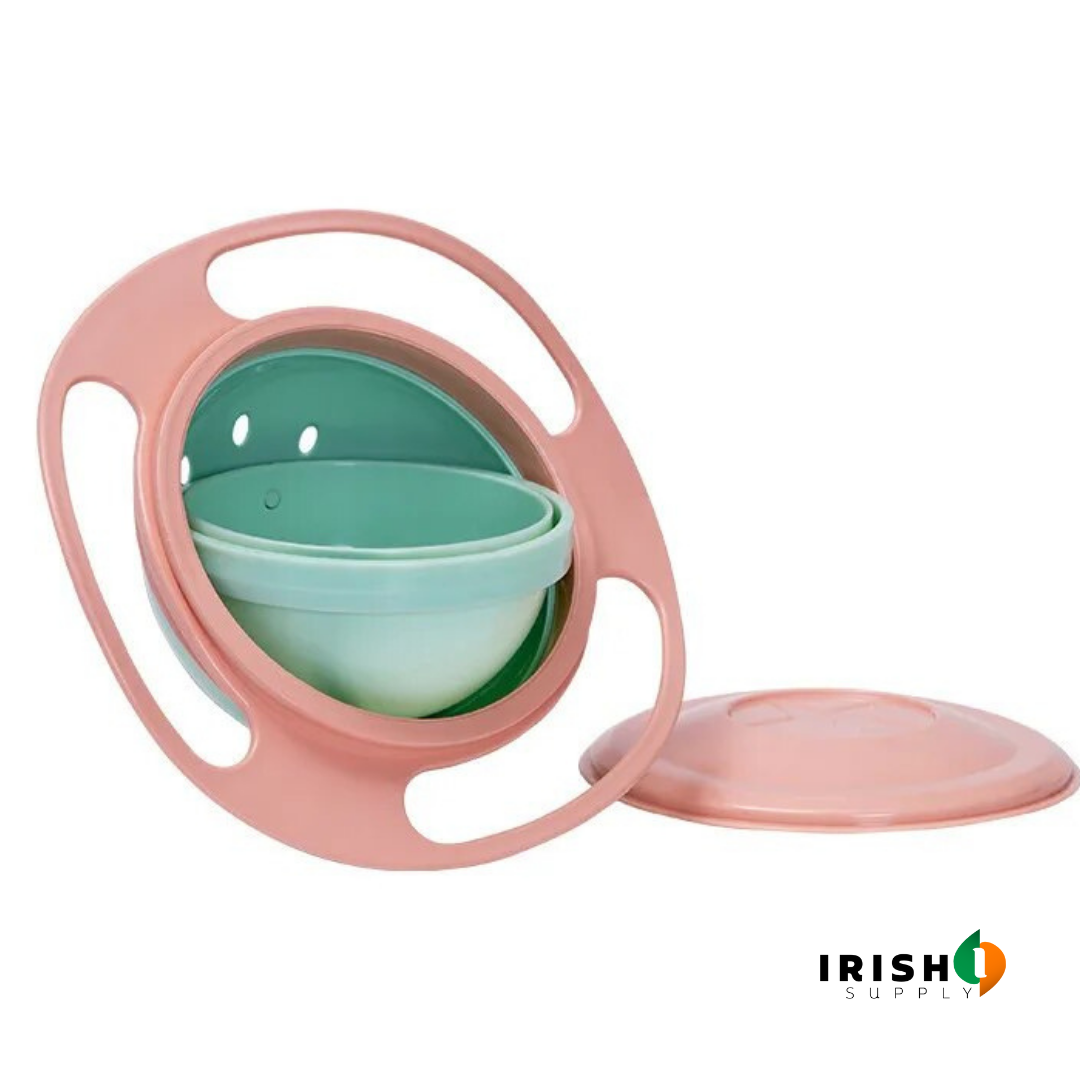 Irish Supply, TWISTYTOTS, Spill-Proof Gyro Bowl for Kids