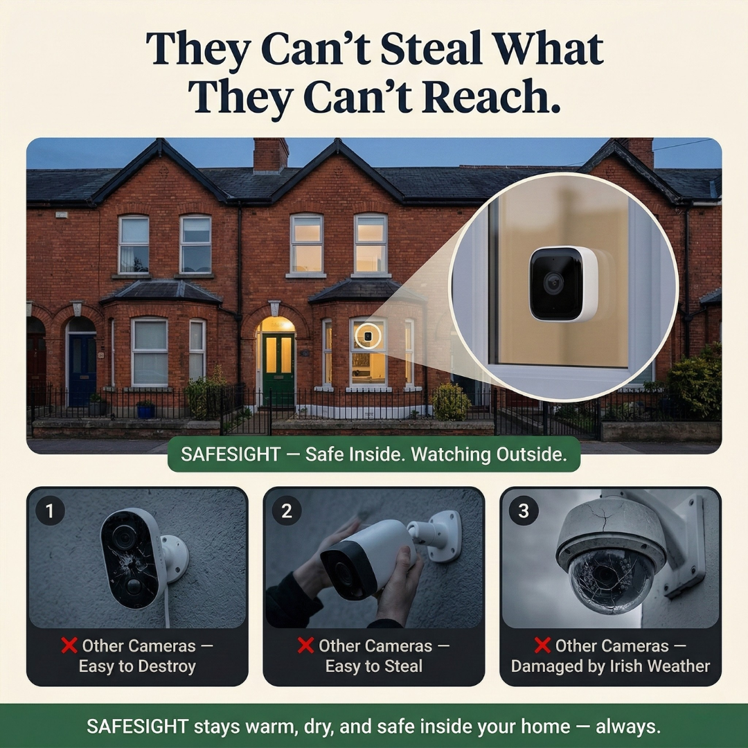 SAFESIGHT Smart AI Window Security Camera