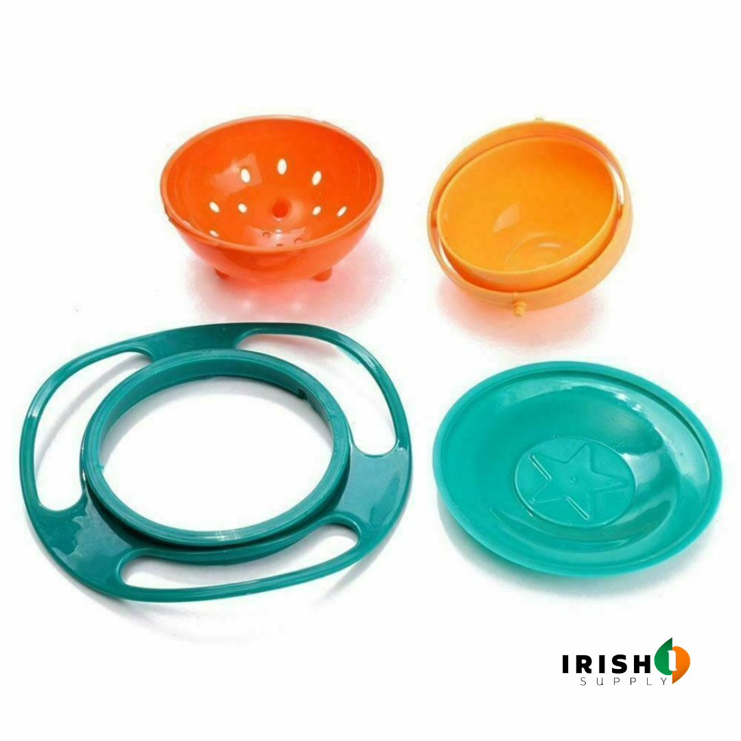 Irish Supply, TWISTYTOTS, Spill-Proof Gyro Bowl for Kids