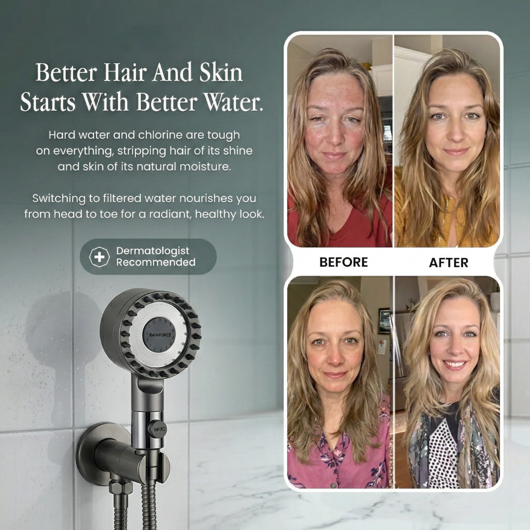 Luxsego High Pressure Shower Heads with Scalp Massager Shampoo Brush for Skin & Hair Care Luxsego High Pressure Shower Heads with Scalp Massager Shampoo Brush for Skin & Hair Care