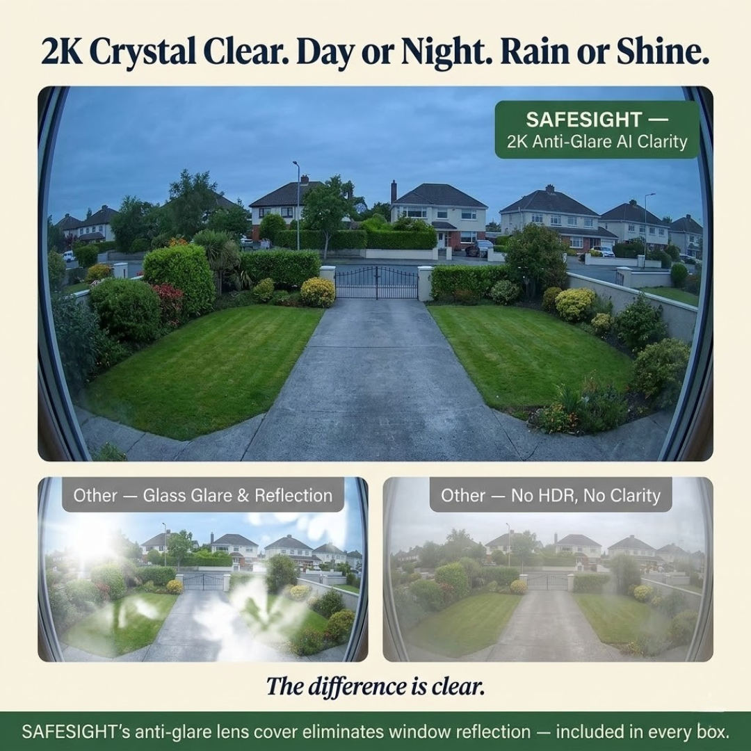 SAFESIGHT Smart AI Window Security Camera