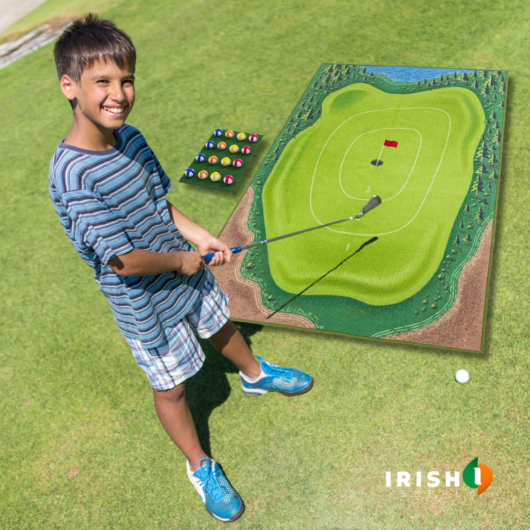 Irish Supply, SWINGPRO, Golf Game Mat Pad