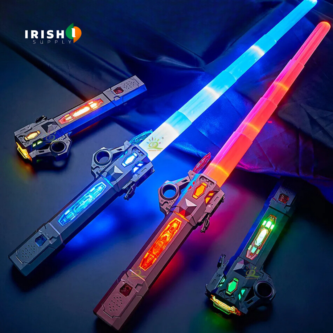 RADIANTBLADE Interactive Retractable Lightsaber with 7 Hues of Glory ...
