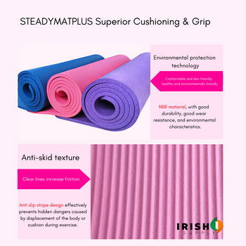 Irish Supply, STEADYMATPLUS, Exercise Yoga Mat