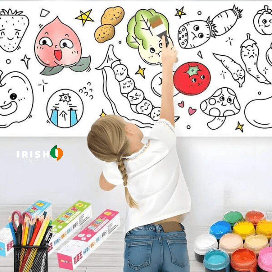 RollDoddle Self-Adhesive Colouring Paper Roll