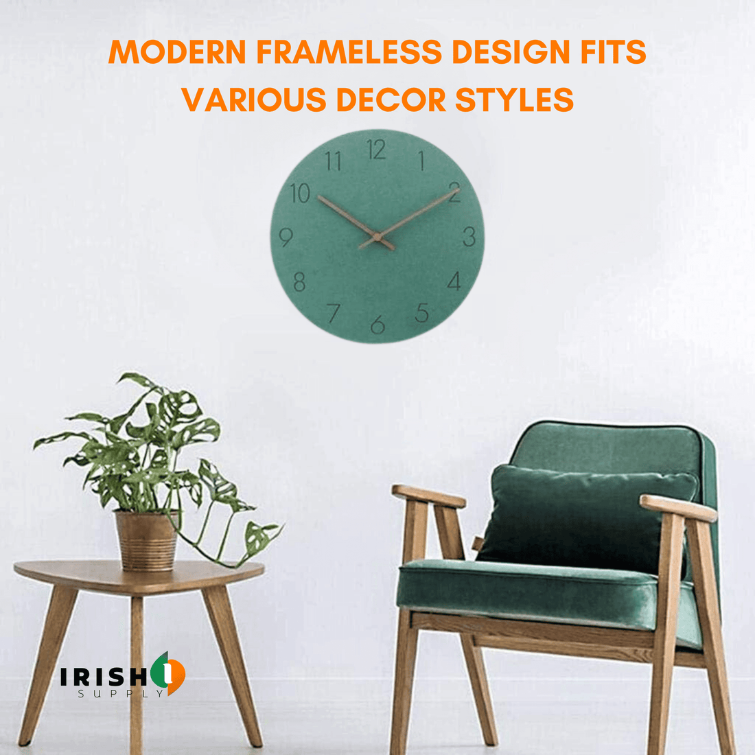 SCANDITIME Minimalist Norwegian wall clock