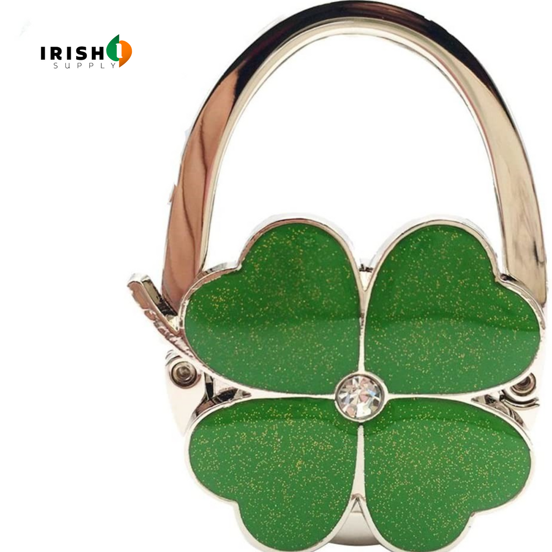 CLOVERHOOK Clover Design Foldable Handbag Hanger Folding Purse Table Hook Holder