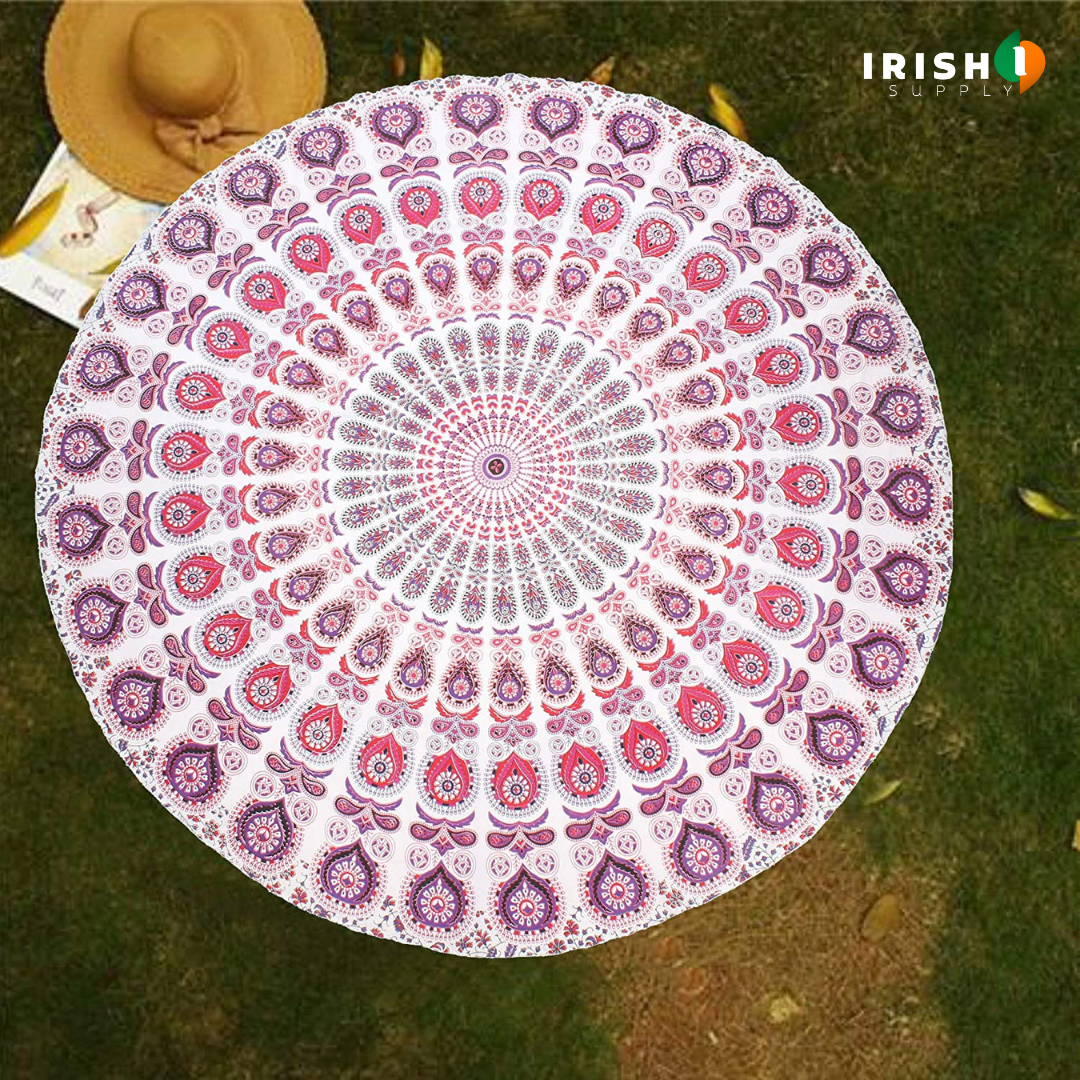 Irish Supply, DREAMSCAPE Round Beach Tapestry Beach Blanket