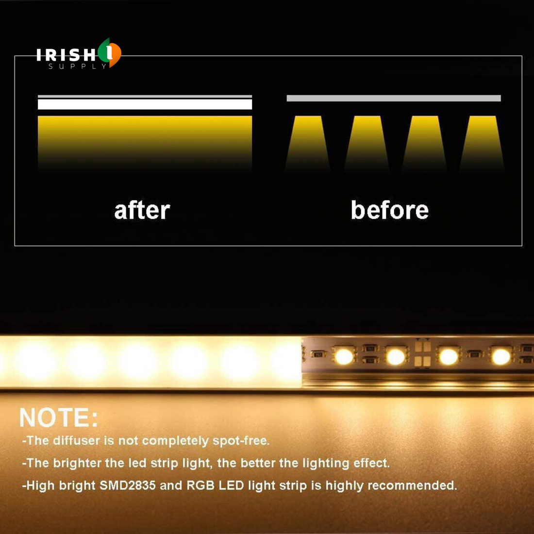 LUXTRAIL Premium LED Extrusion Diffuser Strips