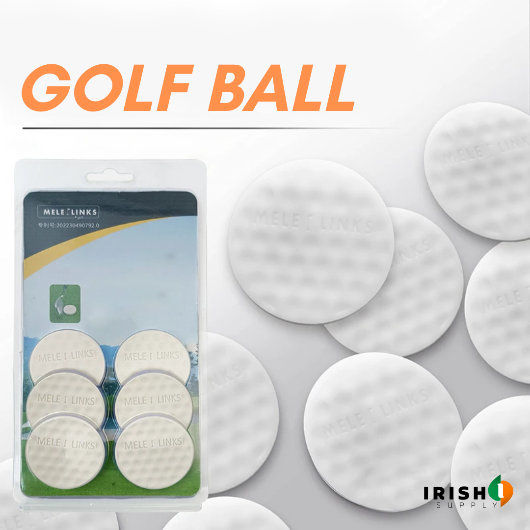 Irish Supply, GLIDE Golf Swing Trainer Flat Light Practice Ball 6pcs