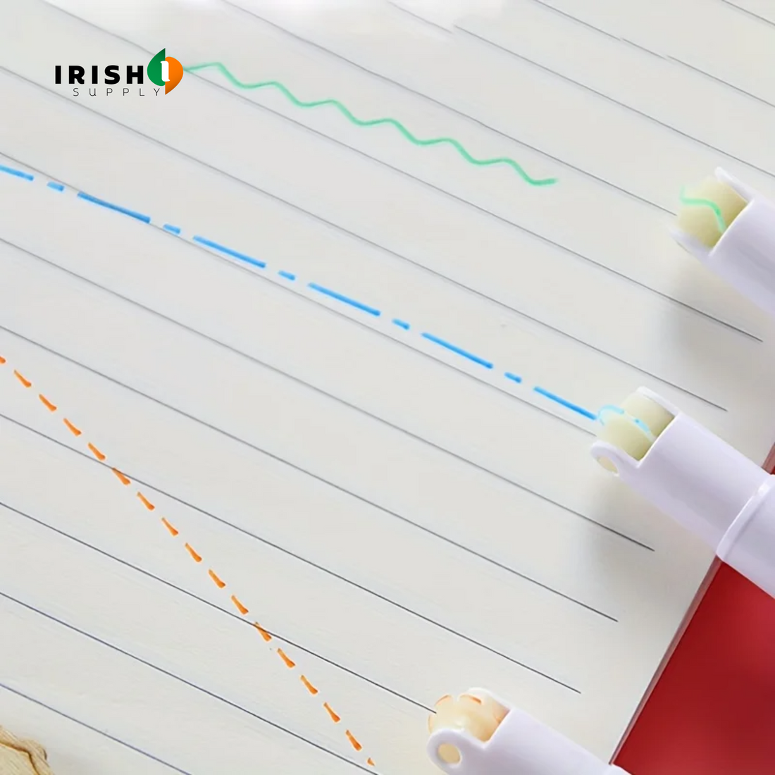 BUBBLITAP Color Curve Highlighter & Marker Pen Set (6 pcs)