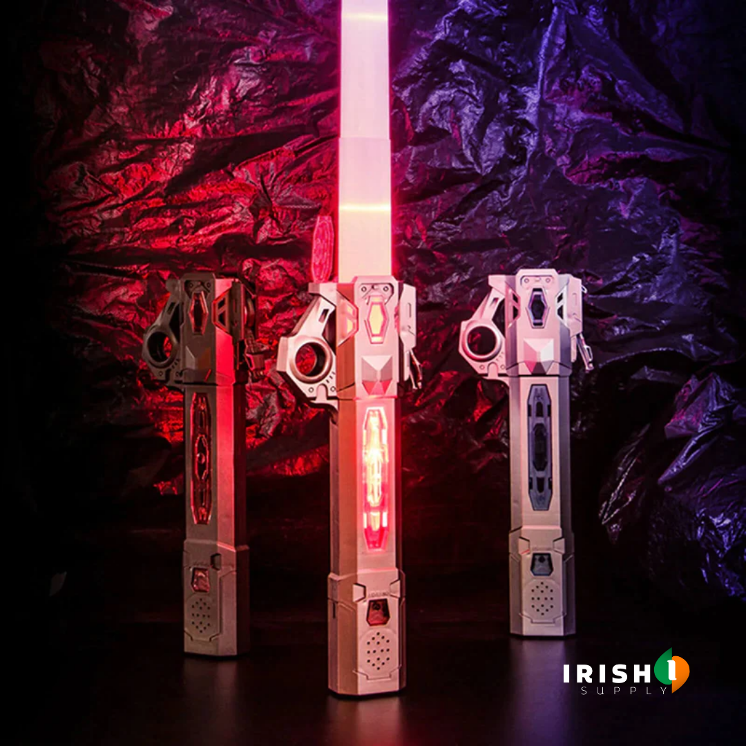 Irish Supply, RADIANTBLADE, Interactive Retractable Lightsaber, with 7 Hues of Glory
