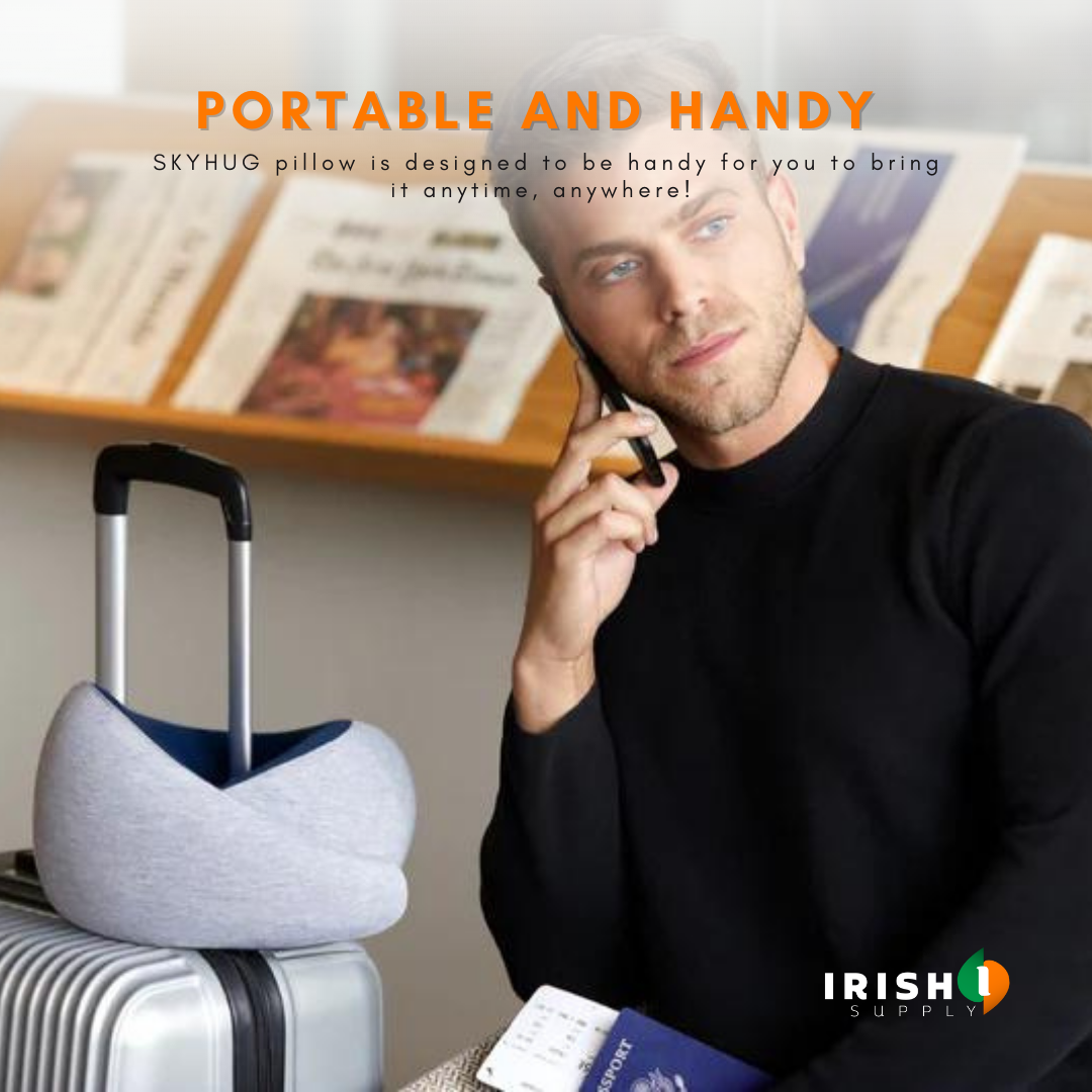 Irish Supply, SKYHUG, Soothing Portable Pillow Travel Companion