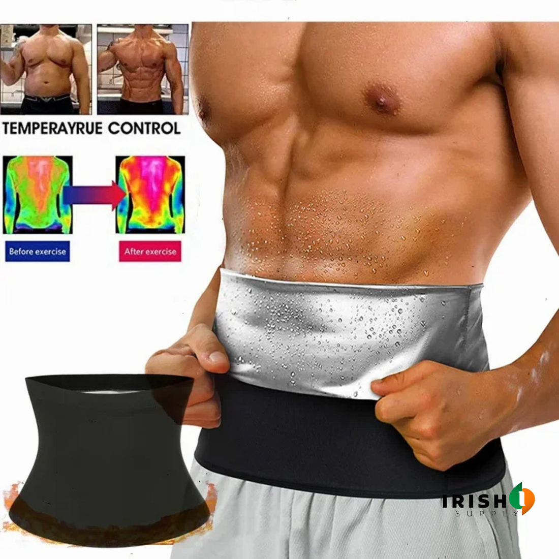 COREFLEX Sweat Trimmer Belt Waist Trainer