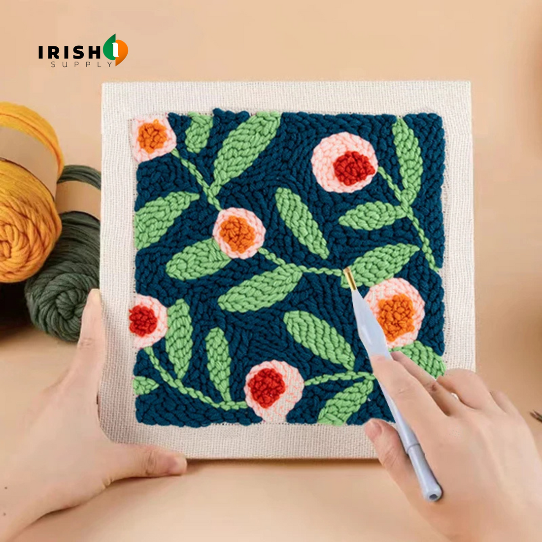 THREADSCAPE Floral Knitting Crochet Punch Needle Set