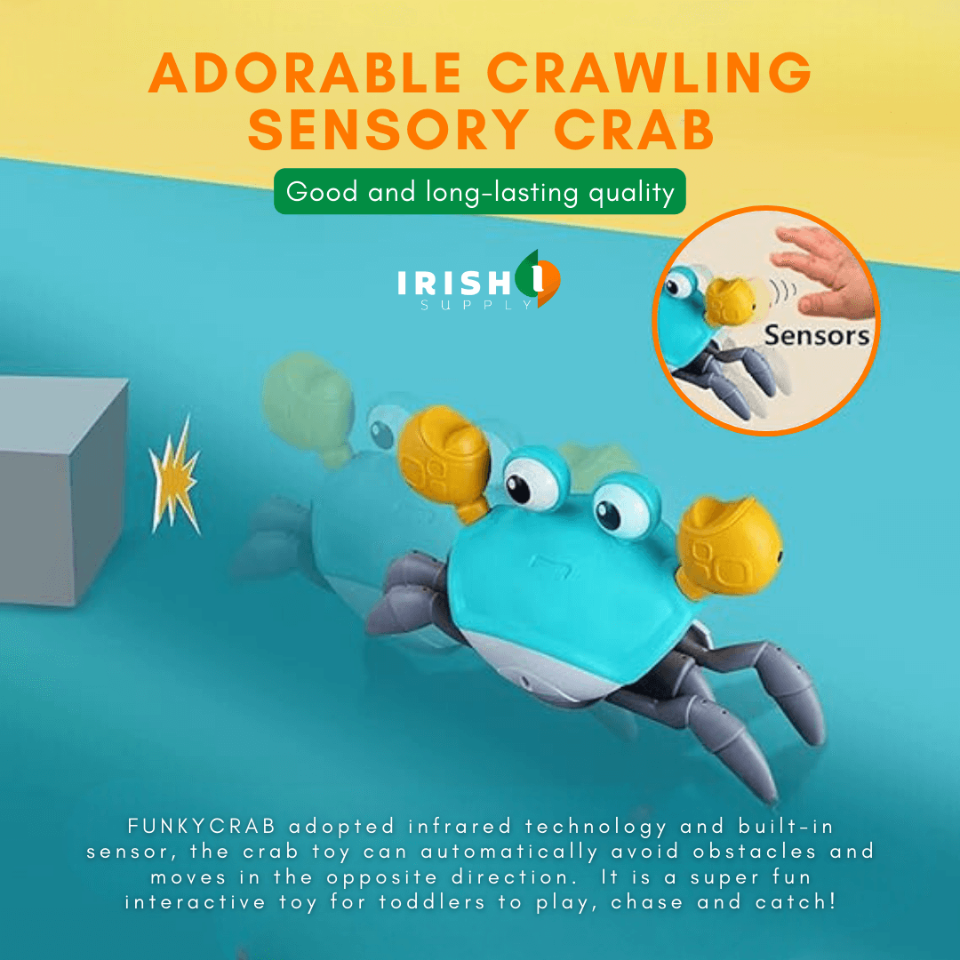 FUNKYCRAB Interactive Sensory Walking Crab