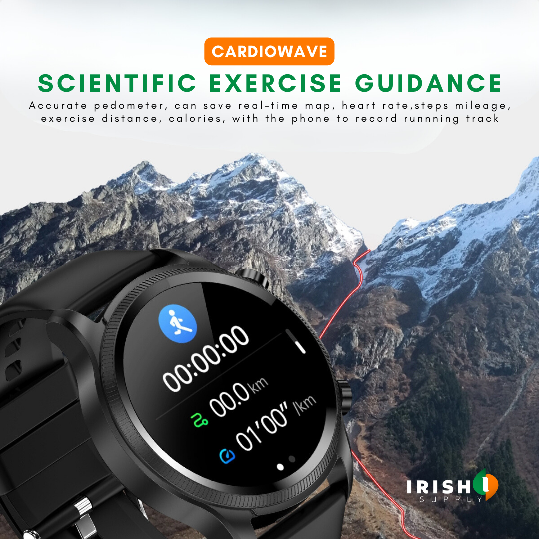  Irish Supply, CARDIOWAVE, Smartwatch Cardiac Wellness Tracker