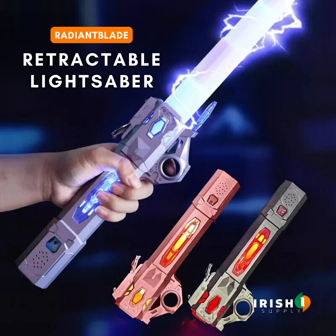 Light Passing Razorblade Irish Supply, RADIANTBLADE, Interactive Retractable Lightsaber, with 7 ...