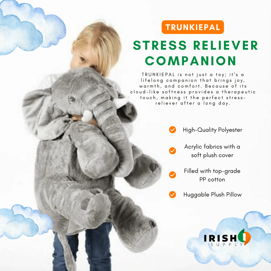 TRUNKIEPAL Elephant Plush Friend and Pillow