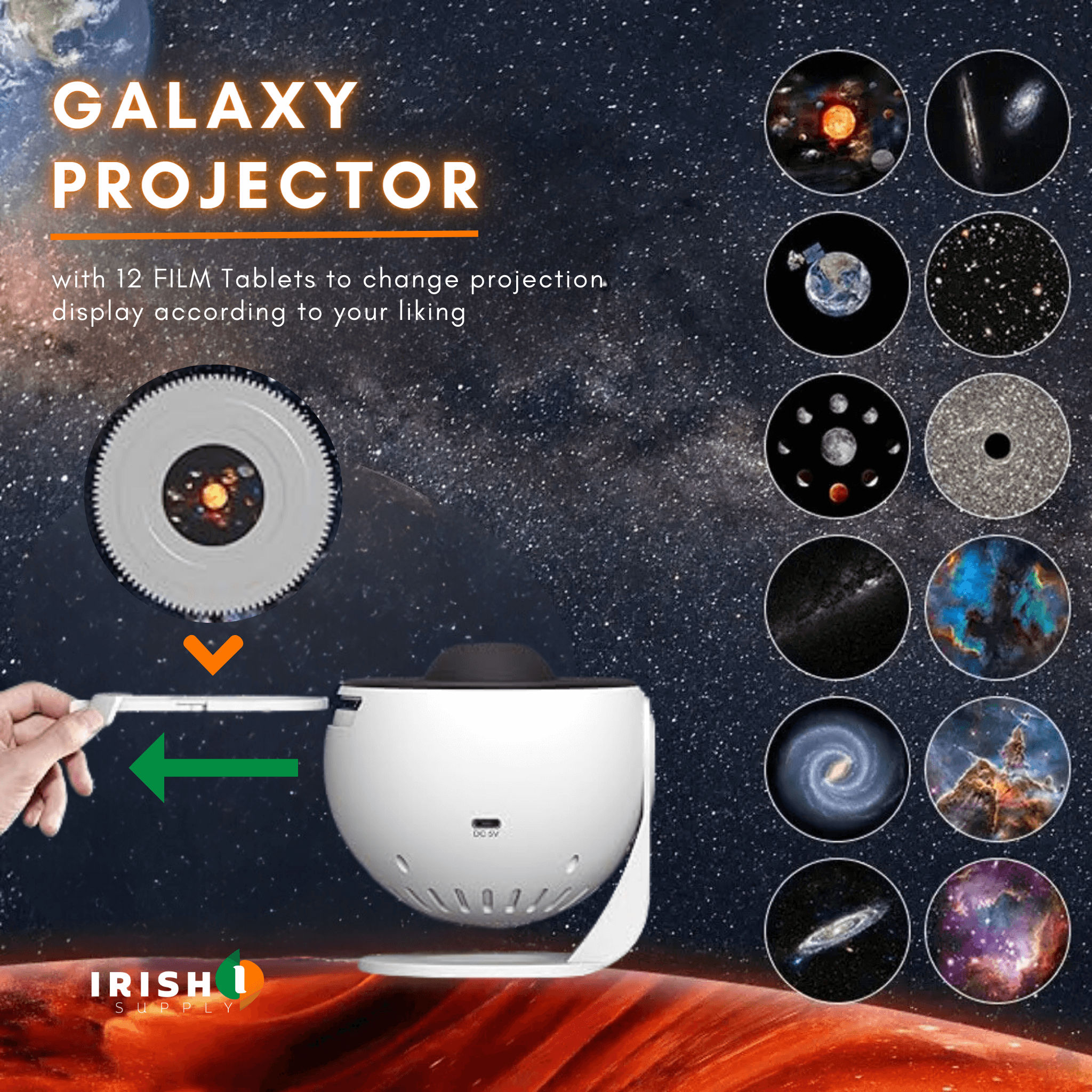 GALAXIFY - 12 in 1 Night Light Galaxy Projector