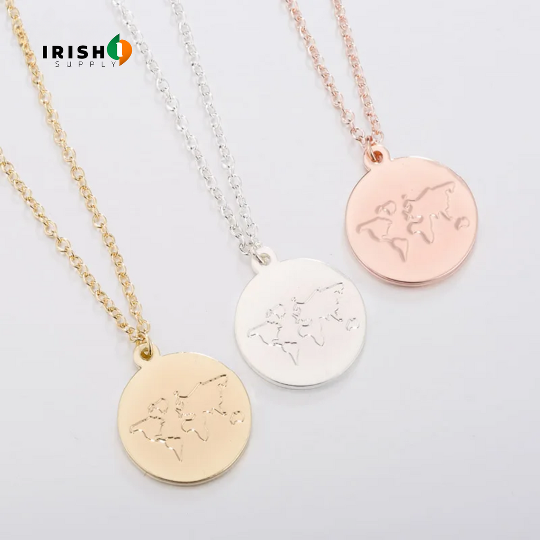 GLOBEA World Map Necklace