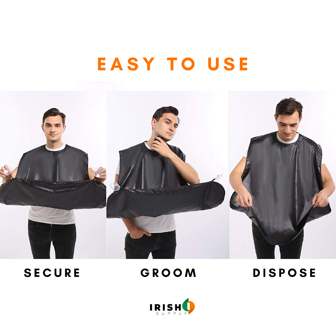 Irish Supply, GROOM MATE Men Beard Shaving Bib