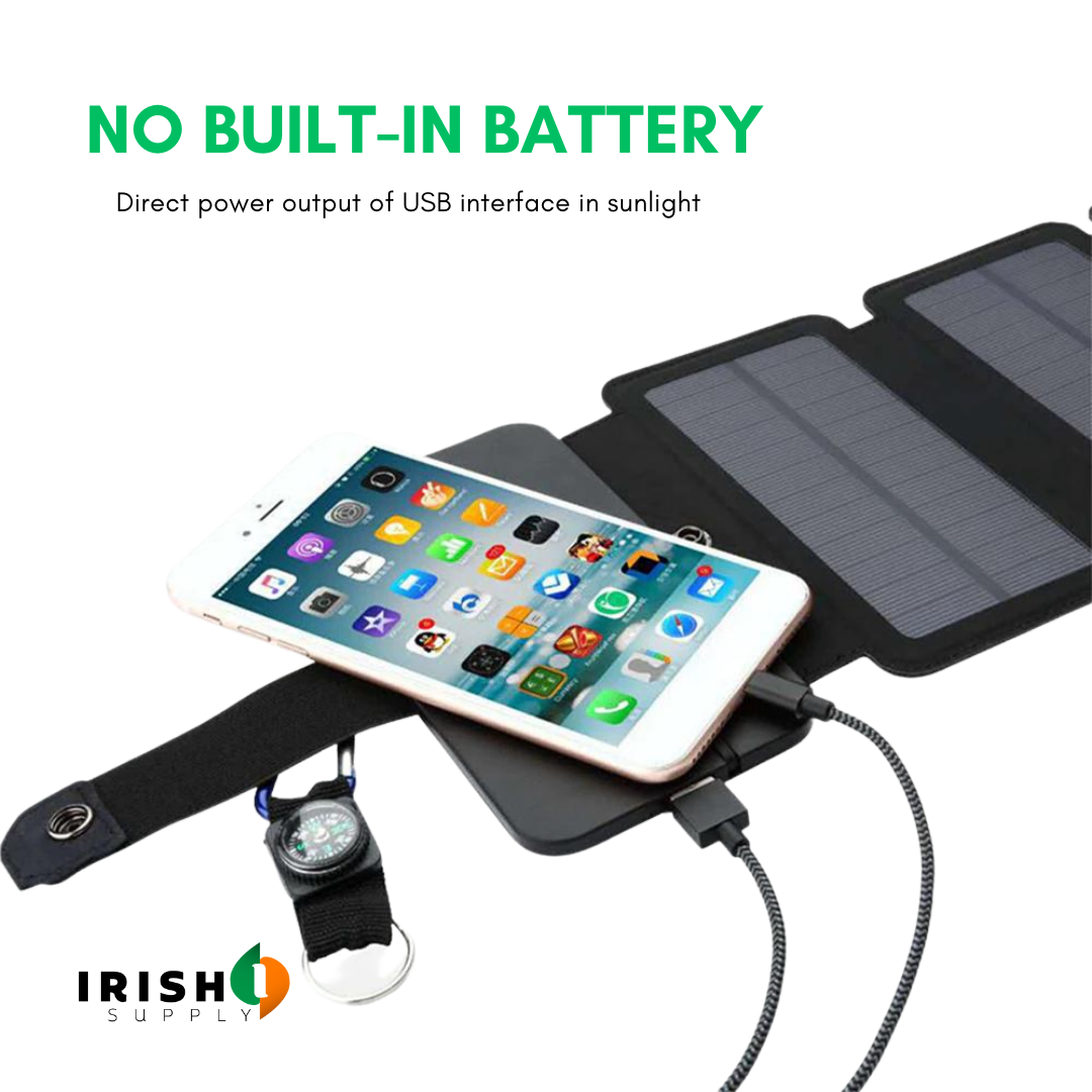 Irish Supply, POWERFOLD Outdoor Solar Panel Charger