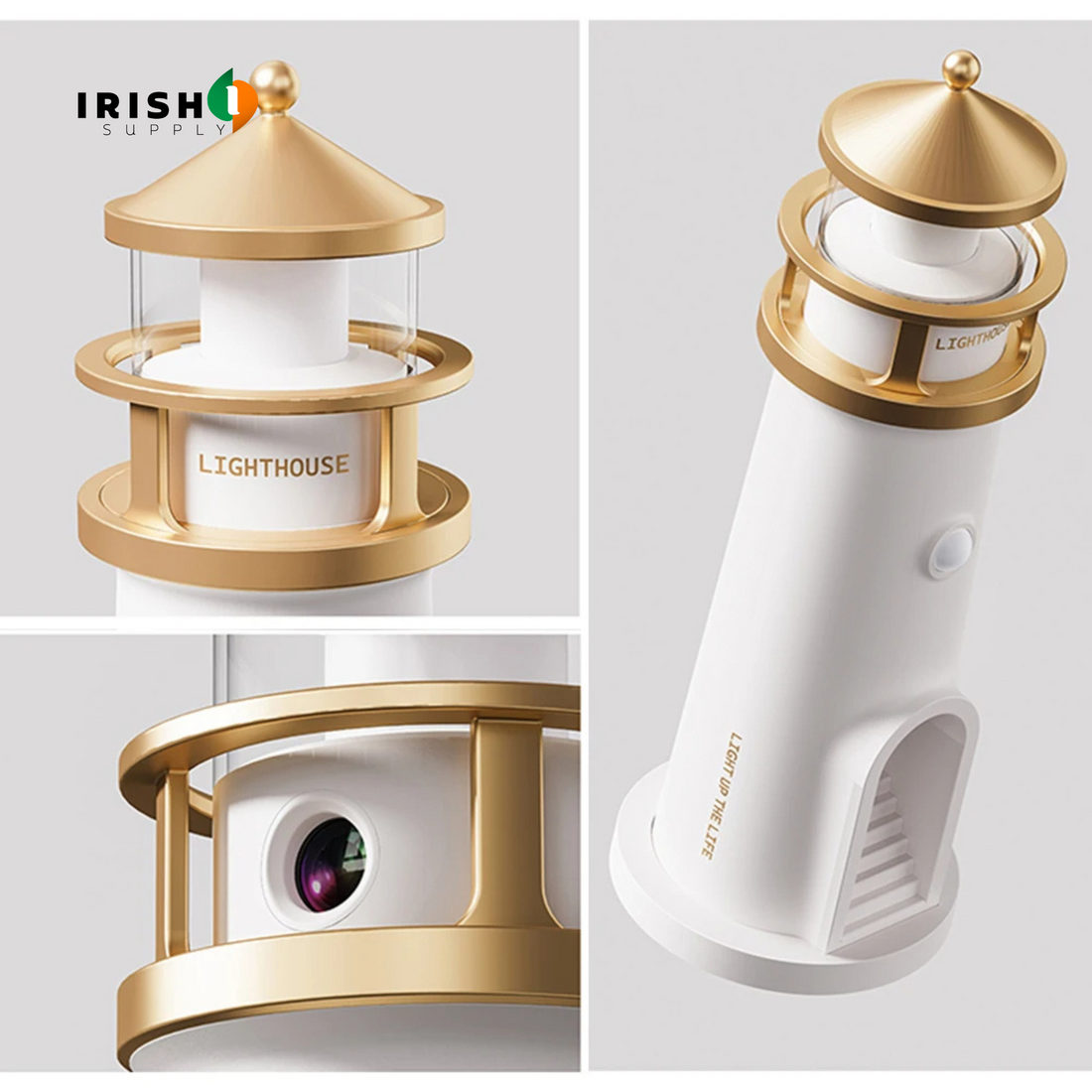 LUMASPHERE Moon Projection Lighthouse Ambient Night Light