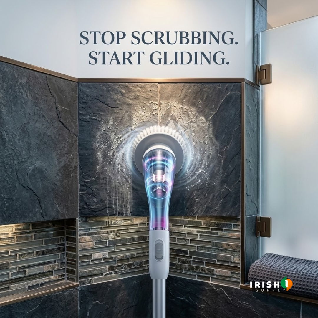 ORICLEAN Adjustable Multi-Surface Spin Shower Scrubber