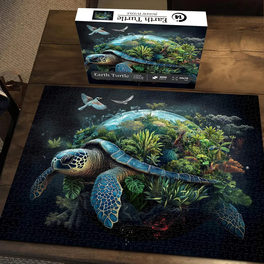 TERRATURTLE 1000 Pieces Earth Turtle Jigsaw Puzzle (50cm x 70cm)