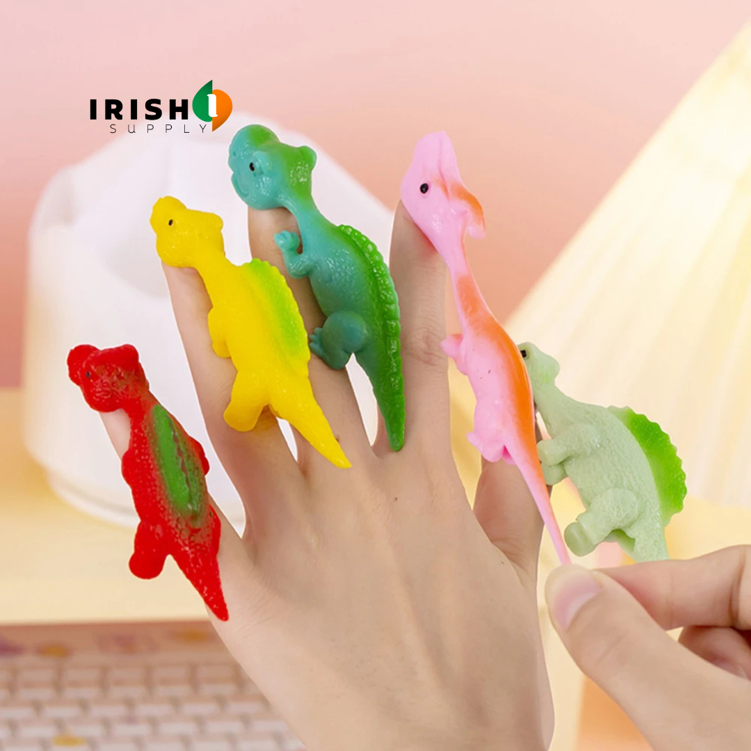 Henbrandt Dinosaur Slingshot Catapult Toy – Party Bag Fillers For Kids, Multicolored