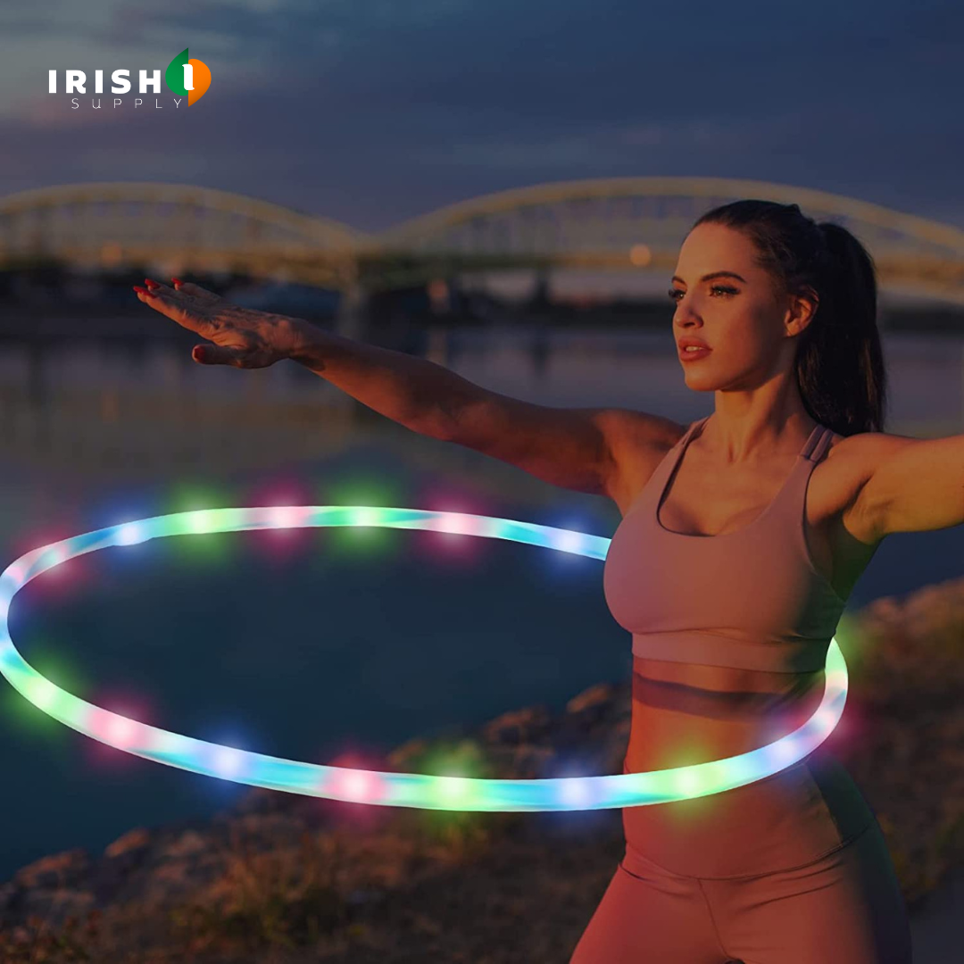 Irish Supply, GLOWHOOPS 7 Color LED Hula Hoops