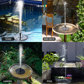 Irish Supply, SPRINGWAVE Bird Bath Solar Fountain