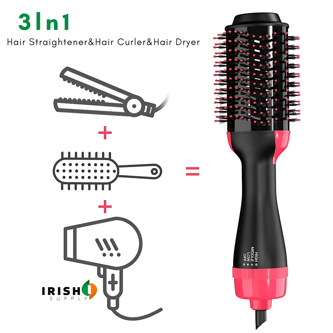 Vivify™ Device: One-Step Hair Brush and Dryer