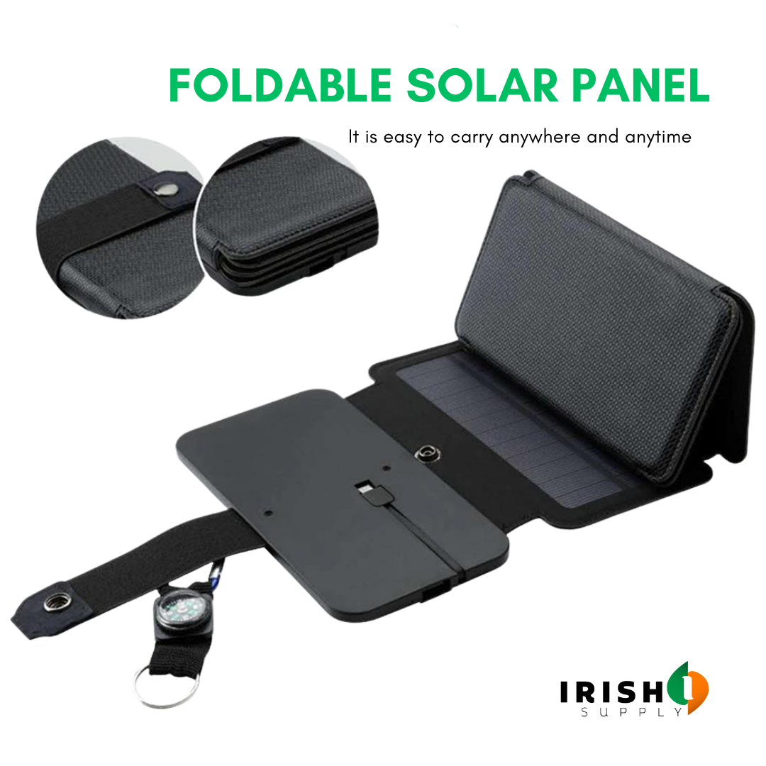 Irish Supply, POWERFOLD Outdoor Solar Panel Charger